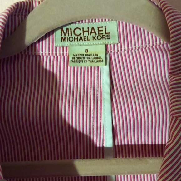 Michael Kors Pink Striped Blazer - Picture 2 of 2